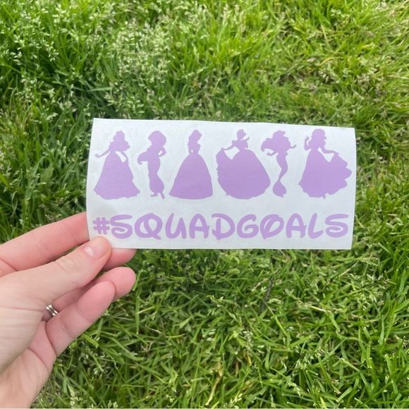 🎄 Princess Squad Goals Vinyl Decal - Picture 5 of 9
